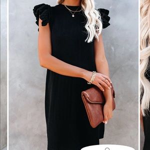 BNWT VICI dress Ruffle Sleeve Knit Sweater Dress